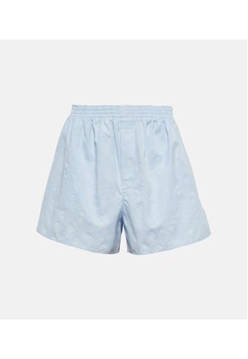 Shorts in cotone a vita alta