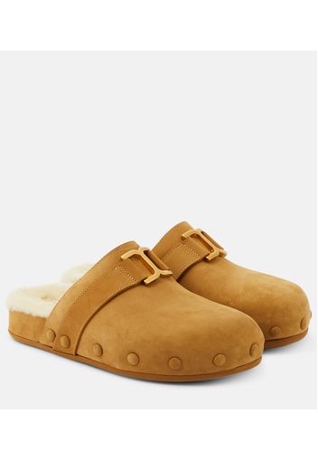 Slippers Marcie in suede e shearling