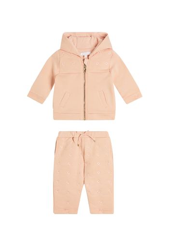 Baby - Set di felpa e pantaloni sportivi in cotone