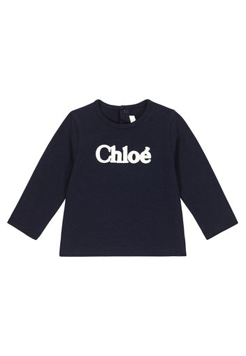 Baby - T-shirt in cotone con logo