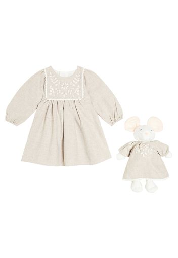 Baby - Abito e peluche in cotone