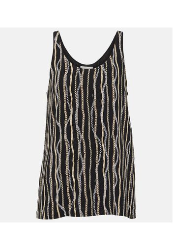 Chloé Tank top in seta con stampa