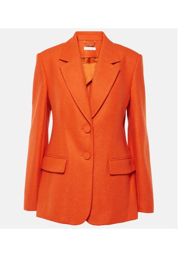 Chloé Blazer in jersey di lana e cashmere