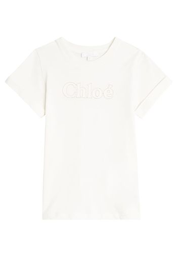 Chloé Kids T-shirt in jersey di cotone