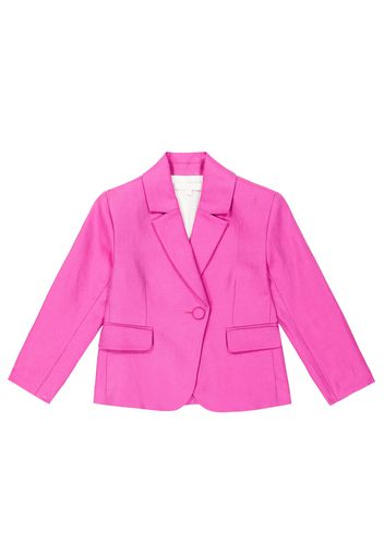 Chloé Kids Blazer in lino e cotone