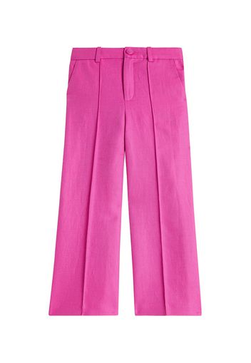 Chloé Kids Pantaloni slim in lino e cotone