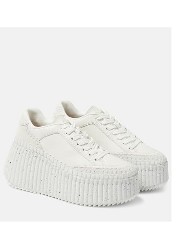 Chloé Sneakers Nama in pelle con platform