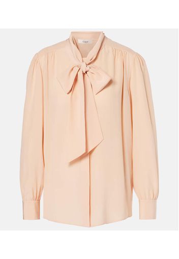 Chloé Blusa in chiffon di seta