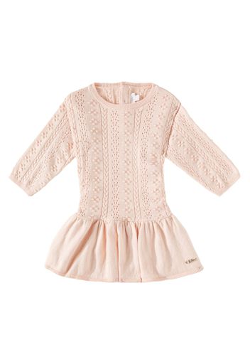 Chloé Kids Baby - Abito in maglia di cotone e lana