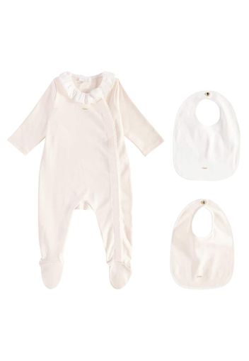 Chloé Kids Baby - Pagliaccetto e bavaglino