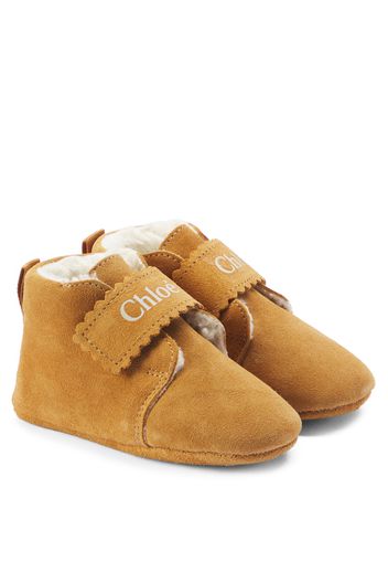 Chloé Kids Baby - Stivaletti in suede con logo