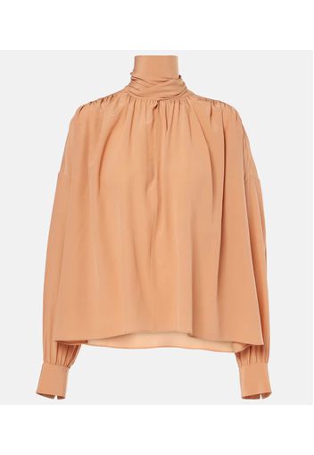 Chloé Blusa in georgette di seta