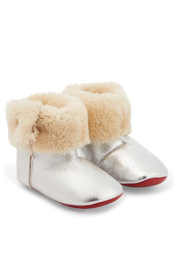 Baby - Stivaletti in shearling e nappa