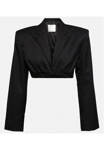 Blazer cropped in lana