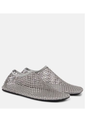 Scarpe slip-on Minette con cristalli