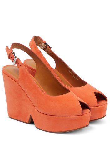 Sandali Dylan in suede con plateau