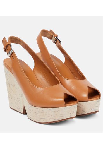 Pumps slingback Dylan con zeppa