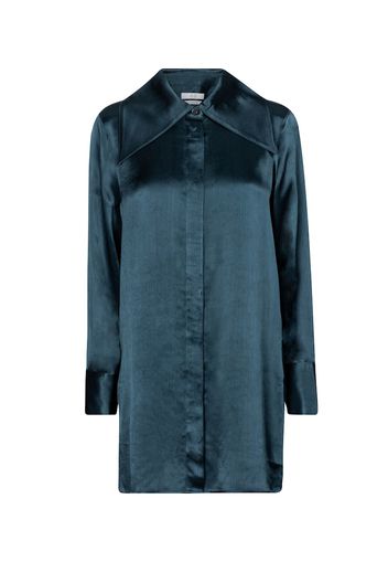 Camicia oversize in raso