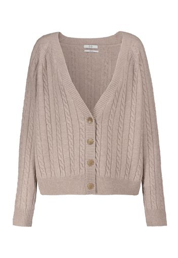 Cardigan in cashmere a trecce