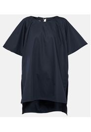 T-shirt oversize in cotone e seta