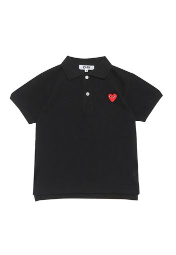 Polo in cotone con logo