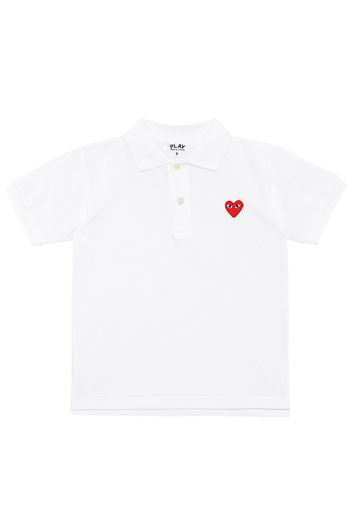 Polo in cotone con logo