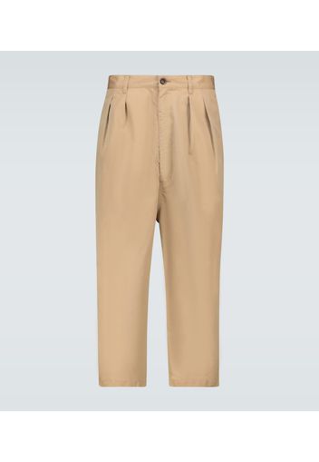 Pantaloni in gabardine di cotone