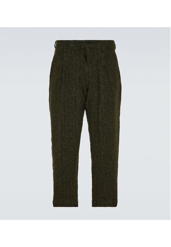 Pantaloni da abito in tweed di lana