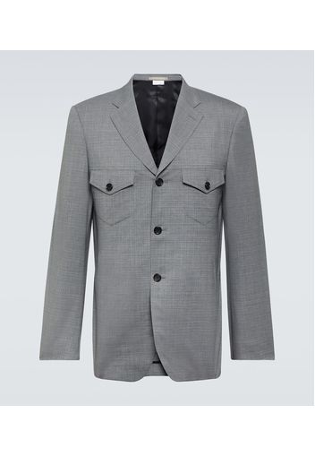 Comme des Garçons Homme Deux Blazer in lana a quadri