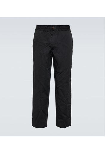 Comme des Garçons Homme Deux Pantaloni cropped gessati