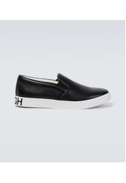 Sneakers slip-on in pelle