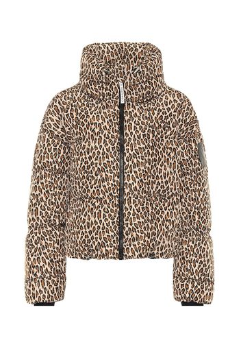 Piumino Mont Blanc a stampa leopardo