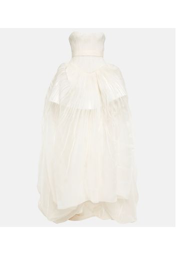 Bridal - Abito lungo Emory in organza di seta