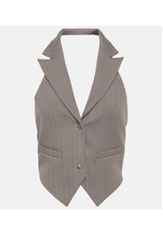 Gilet a righe con catena