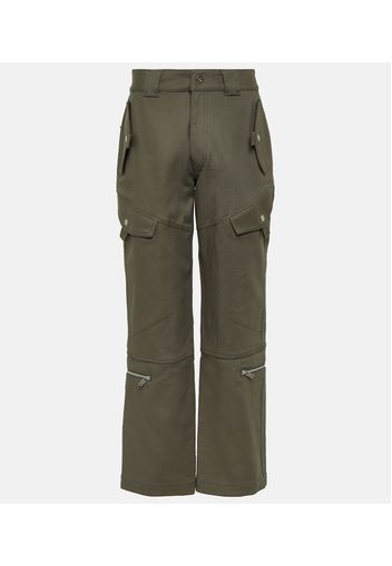 Pantaloni cargo in twill di cotone