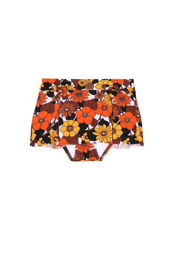 Slip bikini a stampa floreale