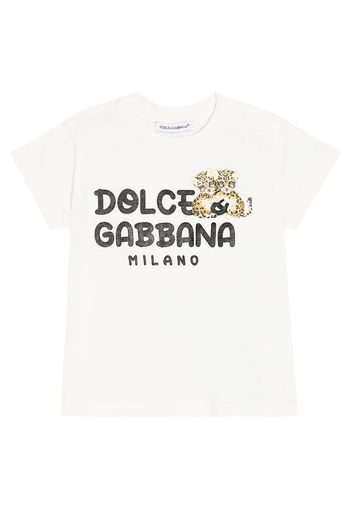 Baby - T-shirt in jersey di cotone con stampa