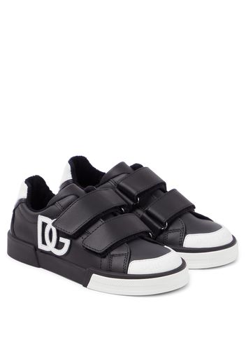 Sneakers Portofino in pelle con logo