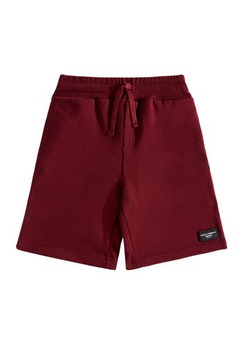 Shorts in jersey di cotone con logo