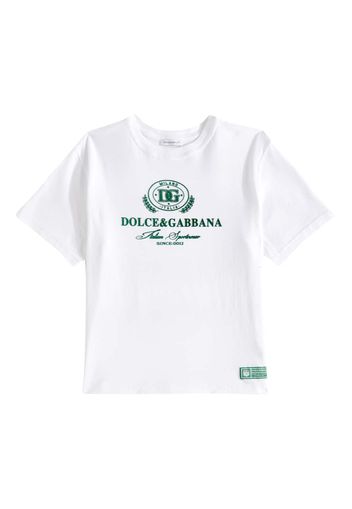 T-shirt in jersey di cotone con logo