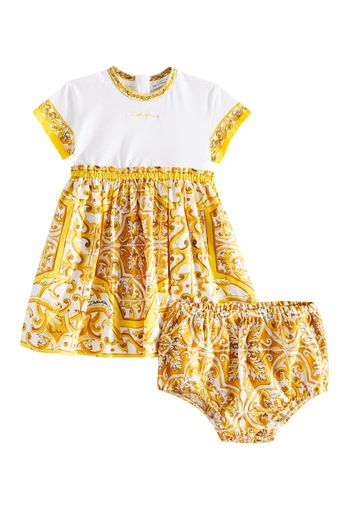 Baby - Abito e culottes Majolica in popeline di cotone