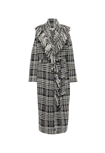 Cardigan Checked Comfort in misto lana