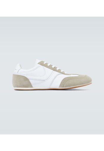 Sneakers di pelle e suede