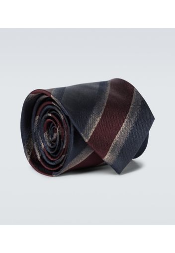 Striped silk tie