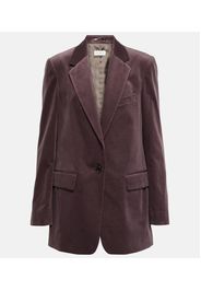 Blazer in velluto di cotone