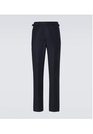 Pantaloni slim in lana