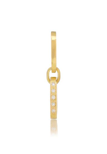 Orecchino singolo L'Amore Chain in oro giallo 18kt con diamanti