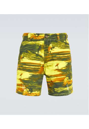 Shorts in cotone con stampa