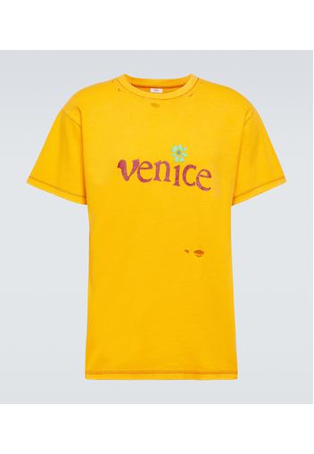 T-shirt Venice in cotone e lino