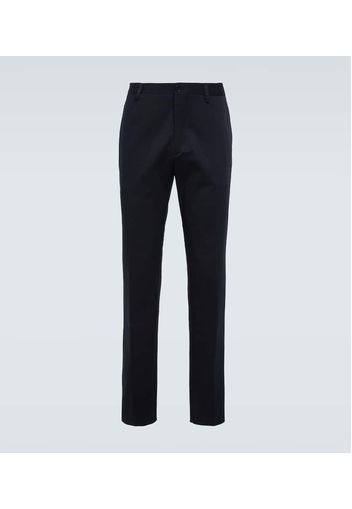 Pantaloni chino in jacquard di cotone